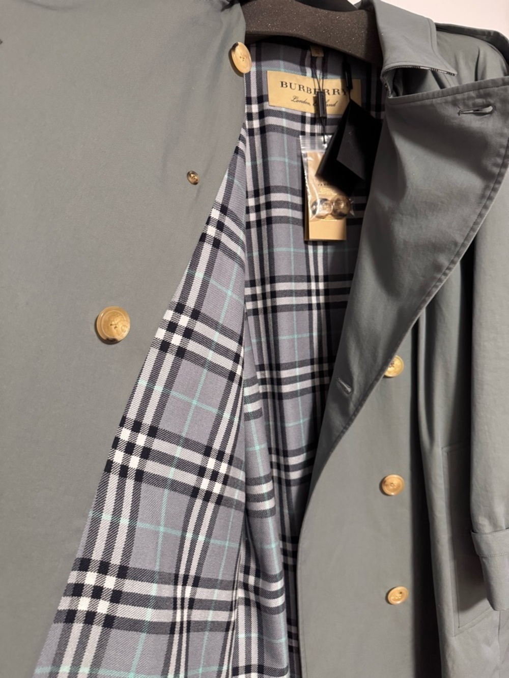[Authentic] Burberry - Tropical Gabardine  -Rare, Wool Lining Trench Coat - Picture 14 of 16